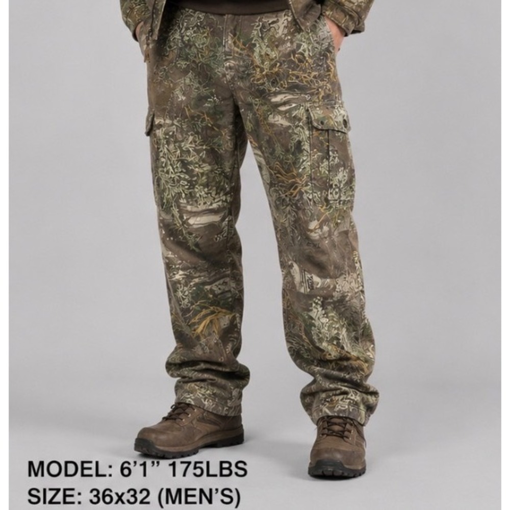 ScentLok Pants Mens 36x32 Camo Cargo Realtree Max-1 Odor Eliminating Hunting